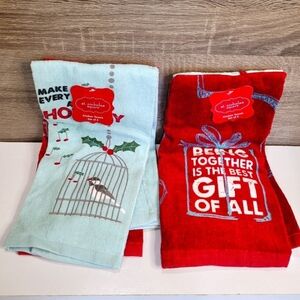 St. Nicholas Square Christmas Kitchen Towels new